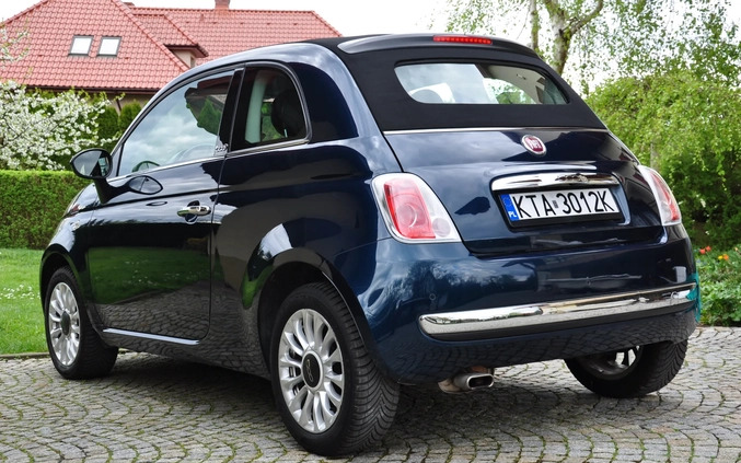 Fiat 500 cena 27500 przebieg: 90000, rok produkcji 2012 z Tarnów małe 781